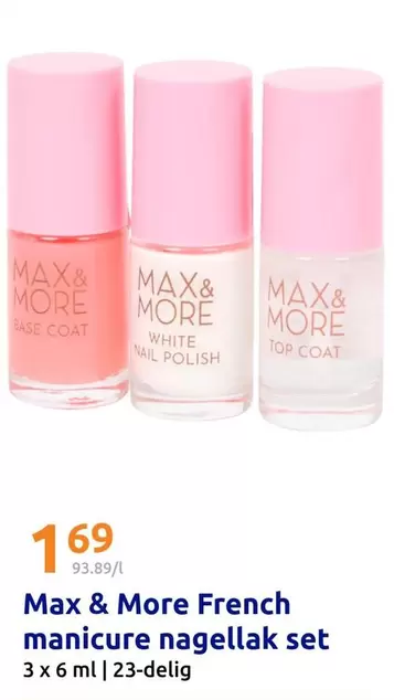 max - French manicure nagellak set