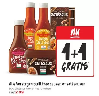 Guilt free sauzen of satésauzen