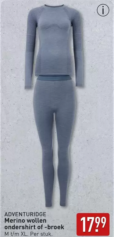 Merino wollen ondershirt of-broek