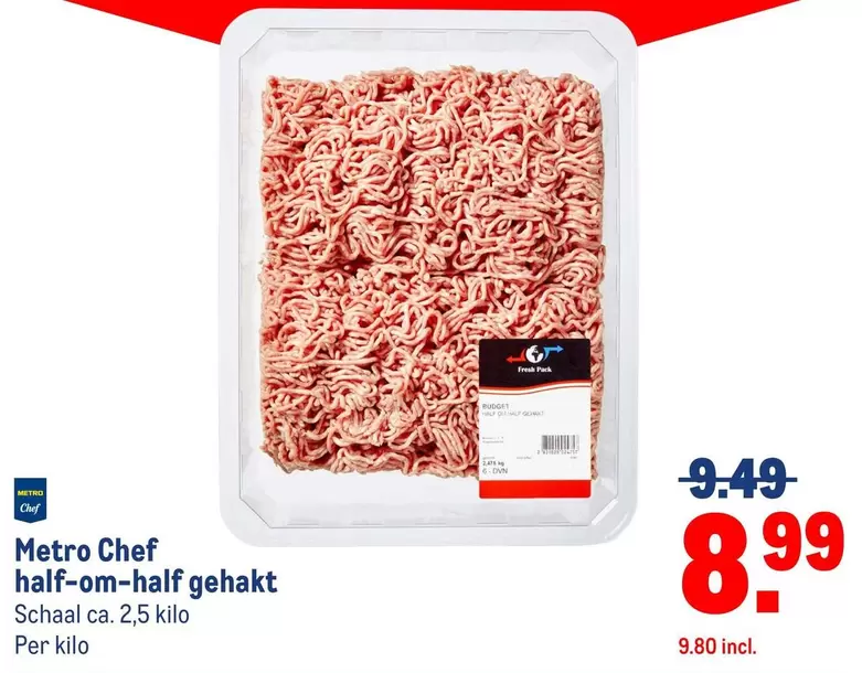 Chef - half-om-half gehakt
