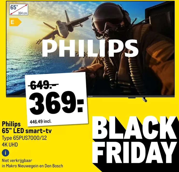 Philips - 65" LED smart-tv Type 65PUS7000/12 4K UHD