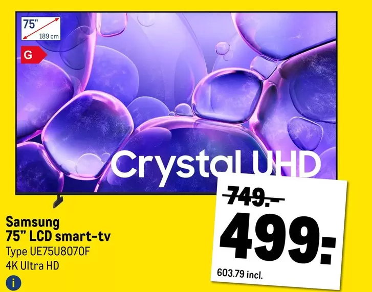 Samsung - 75" LCD smart-tv