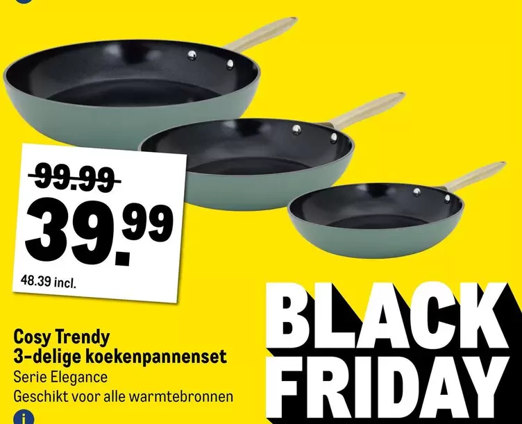 3-delige koekenpannenset