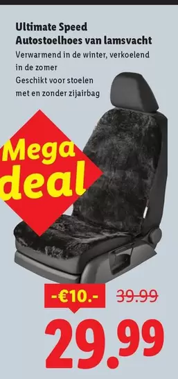 Speed - Autostoelhoes van lamsvacht