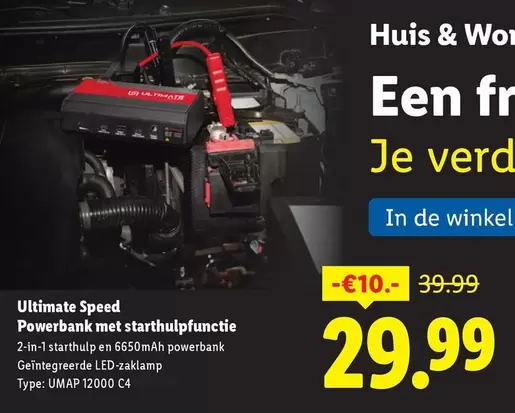 Speed - Powerbank met starthulpfunctie