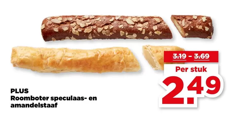 Roomboter speculaas- en amandelstaaf