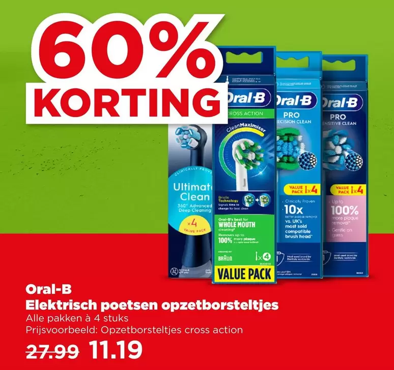 Oral-B - Elektrisch poetsen opzetborsteltjes