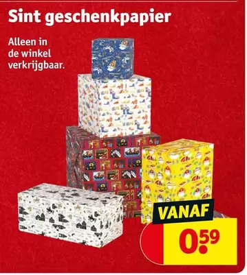 De - Sint geschenpapier