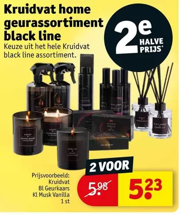 Kruidvat home geurassortiment black line