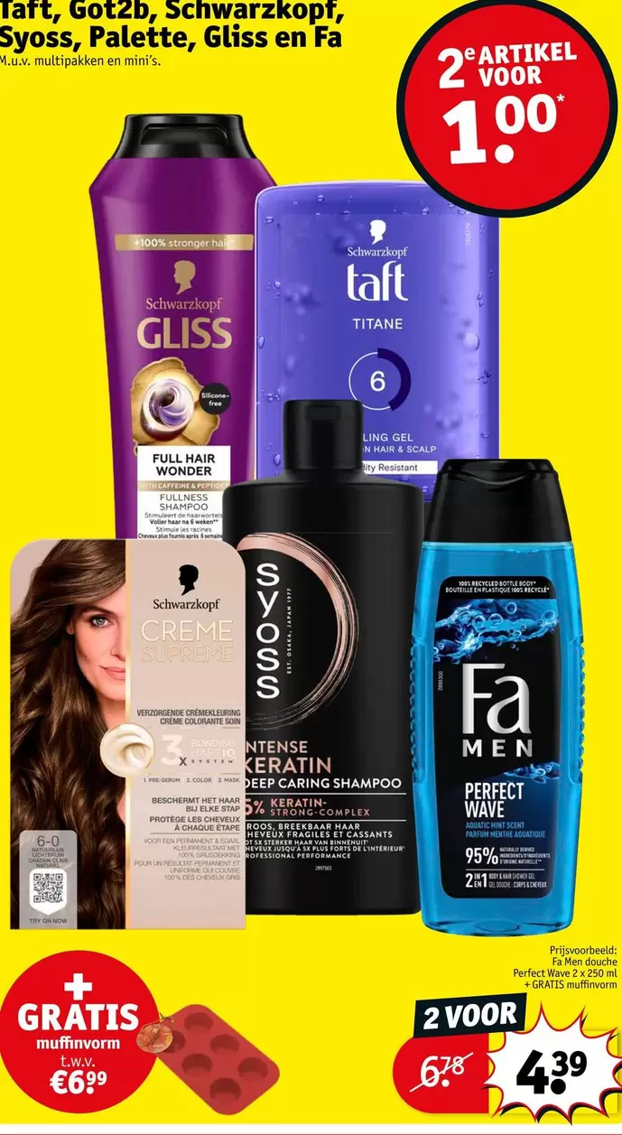 Fa - Taft, Got2b, Schwarzkopf, Syoss, Palette, Gliss en