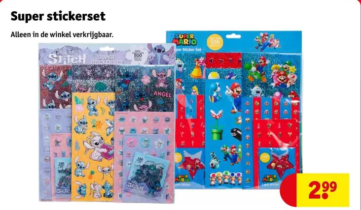 De - Super stickerset