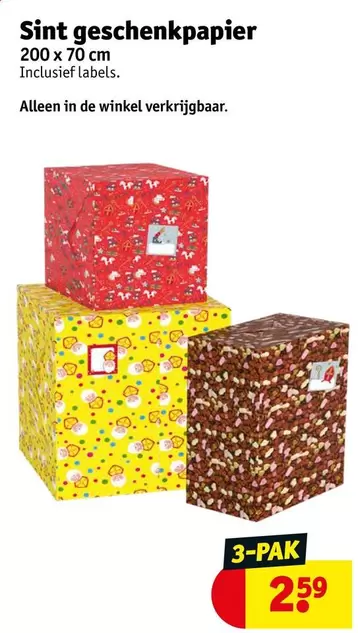 De - Sint geschenkpapier