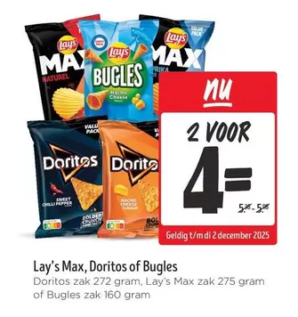 Lay's - Max, Doritos or Bugles