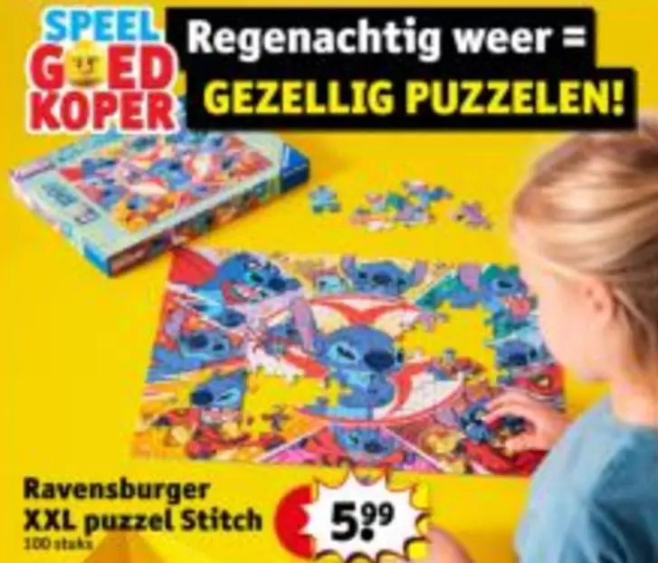 XXL puzzel Stitch