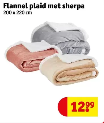 Flannel plaid met sherpa