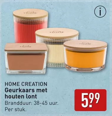 Geurkaars met houten lont