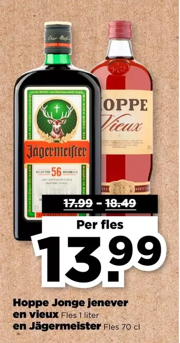 Jonge jenever en vieux en Jägermeister