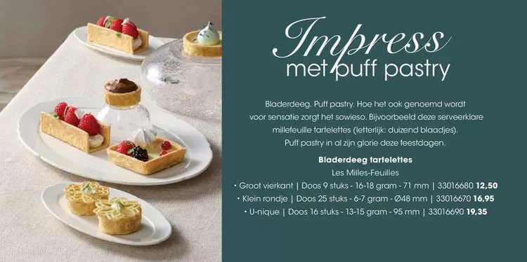 MM - Bladerdeeg taartlettes