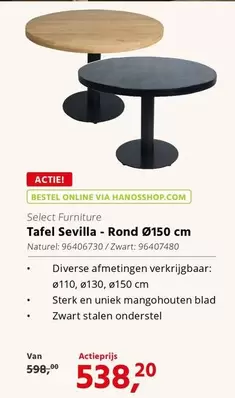 Tafel Sevilla Rond Ø150 cm