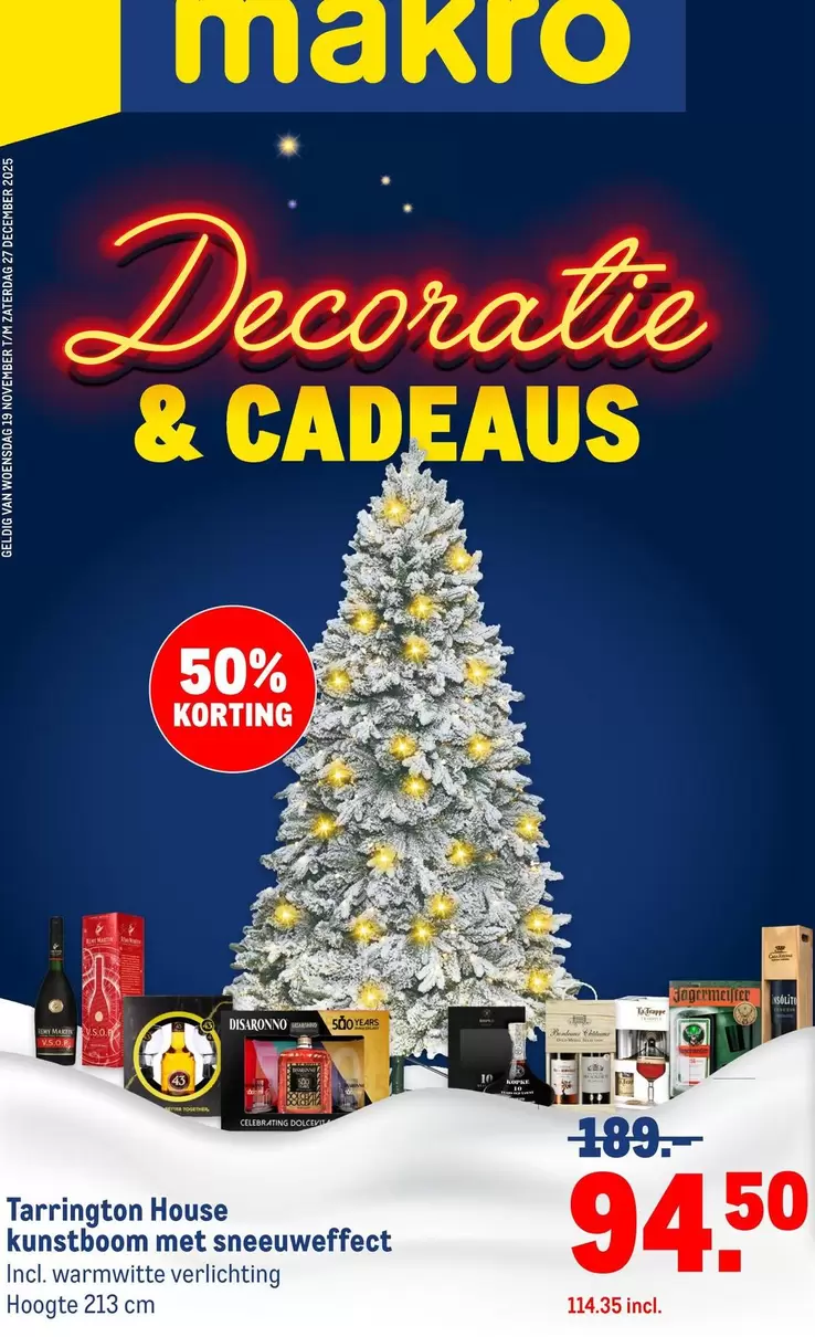 House - Kunstboom Met Sneeuweffect