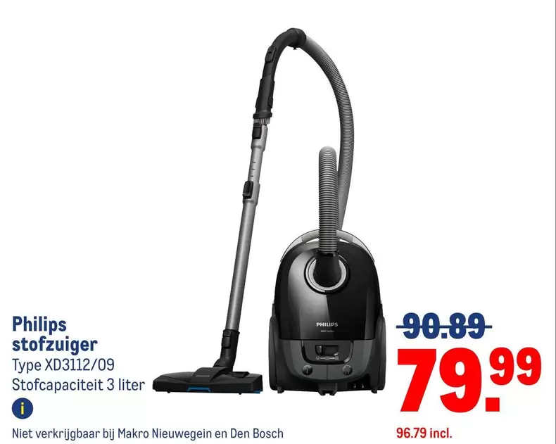Philips - stofzuiger Type XD3112/09