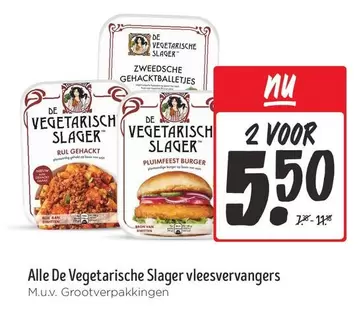 De - Vegetarische Slager vleesvervangers