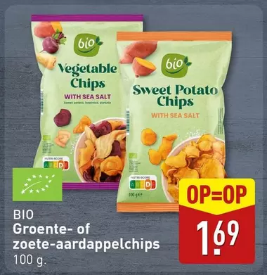 Bio - Groente- of zoete-aardappelchips