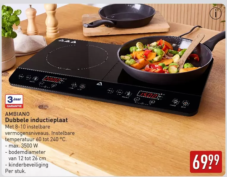 max - Dubbele inductieplaat