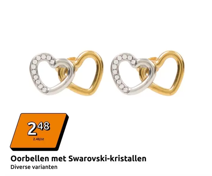 Oorbellen met Swarovski-kristallen