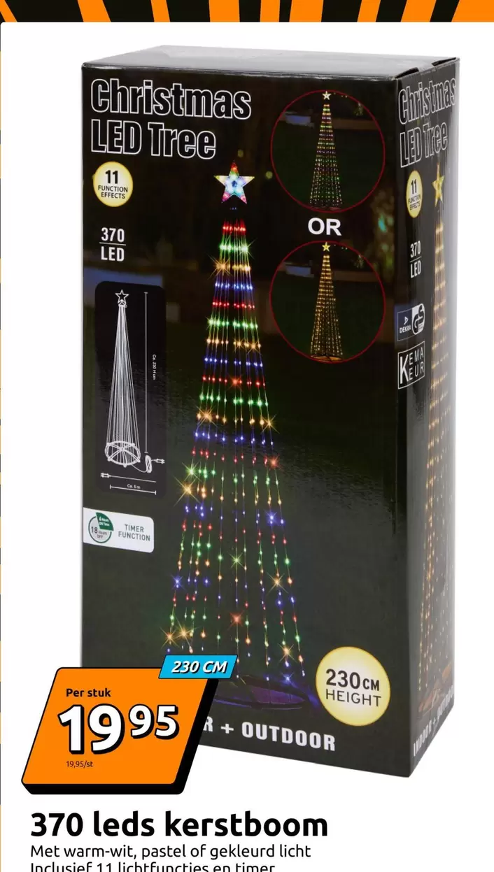 370 leds kerstboom