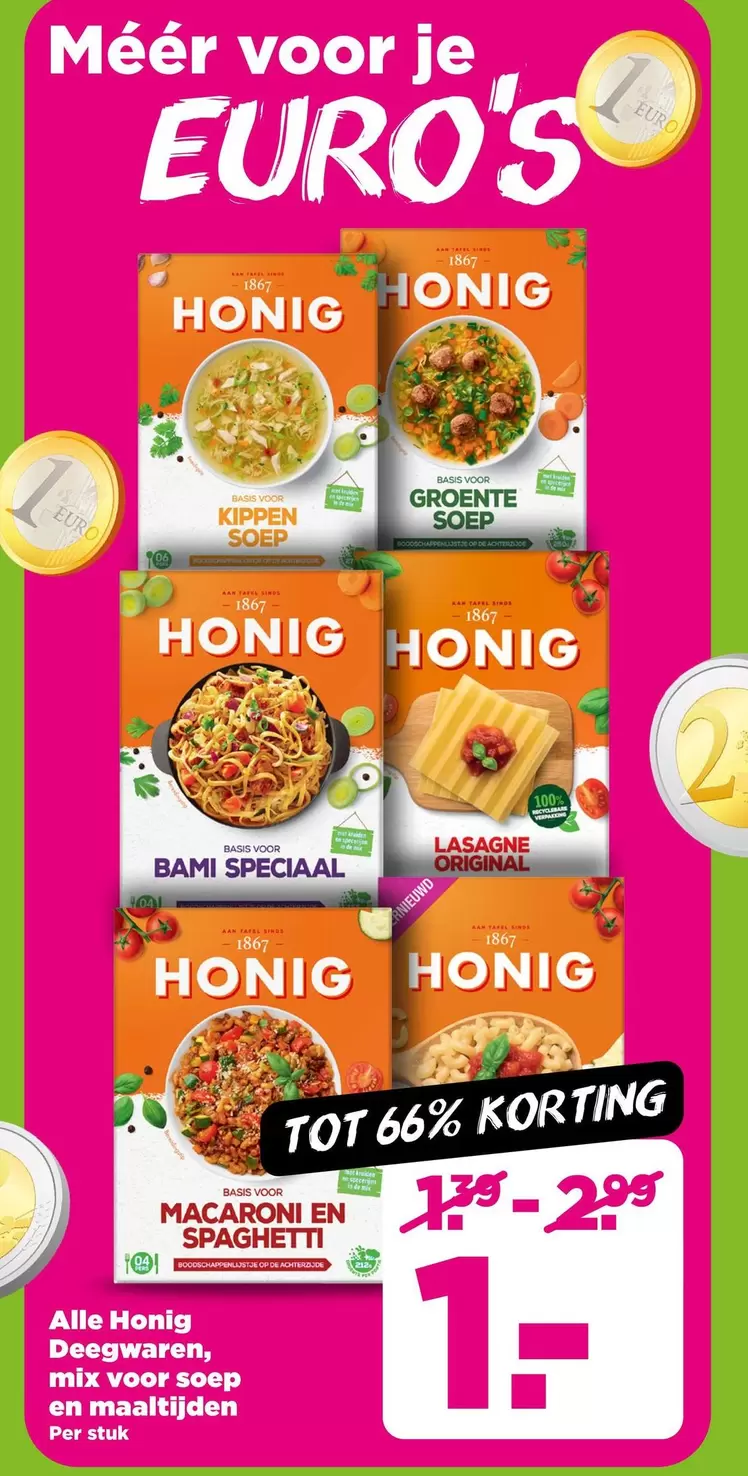 Euro - Deegwaren, mix voor seep en maaltijden