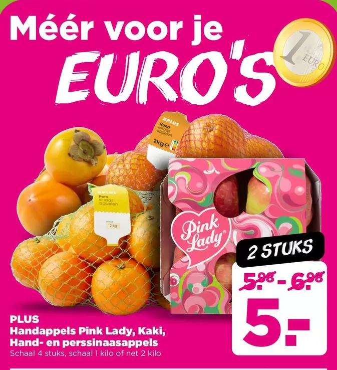 Euro - Handappels Pink Lady, Kaki, Hand- en perssinaasappels