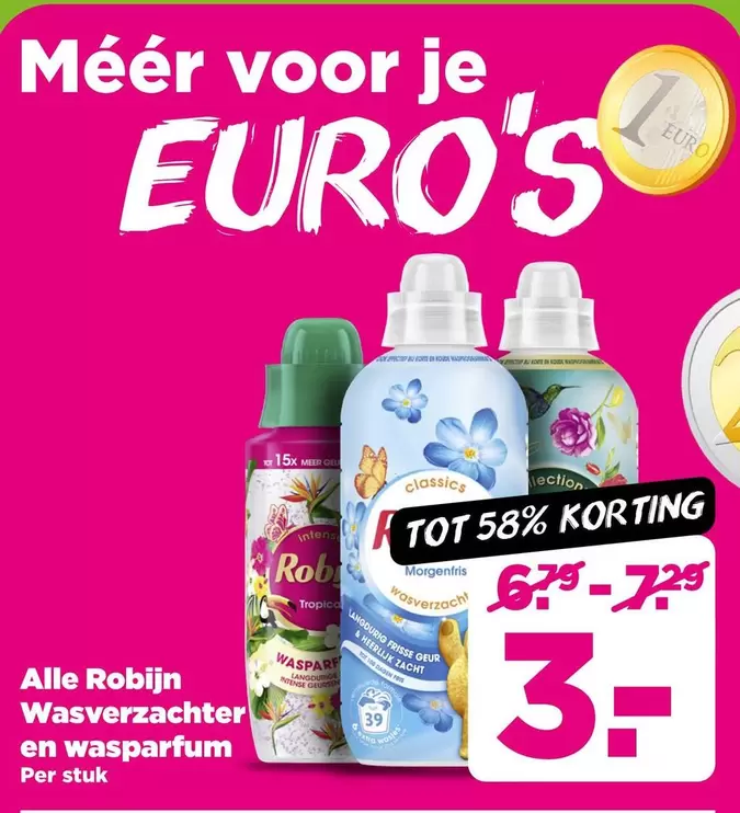 Euro - Wasverzachter en wasparfum