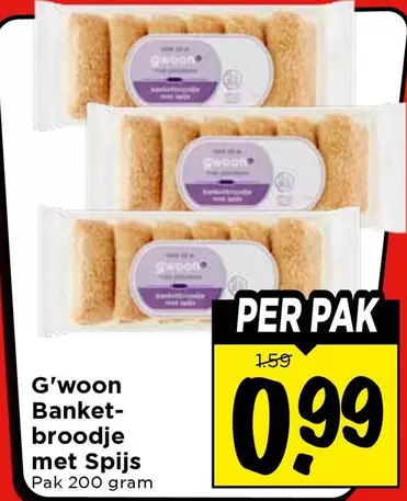 Banketbroodje met Spijs