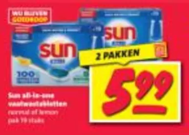 Sun - all-in-one Vaalwestabletten