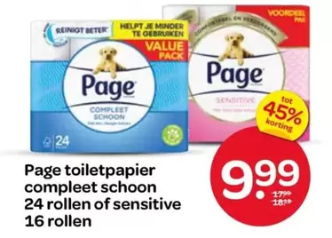 toiletpapier compleet schoon 24 rollen of sensitive 16 rollen