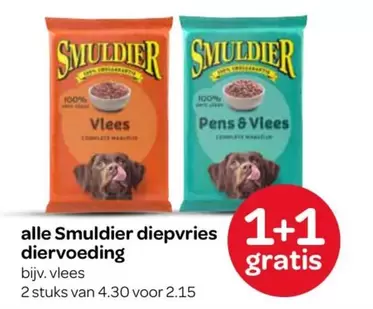 Smuldier diepvries diervoeding