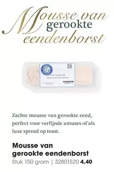 Op - Mousse van gerookte eendenborst