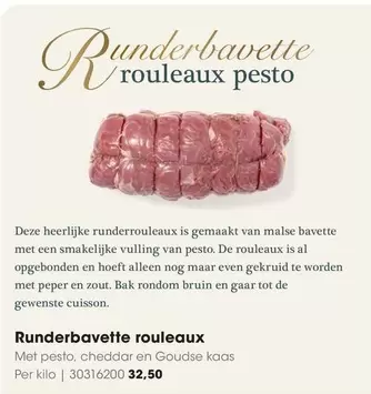 De - Runderbavette rouleaux