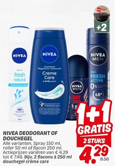 Nivea - DEODORANT OF DOUCHEGEL