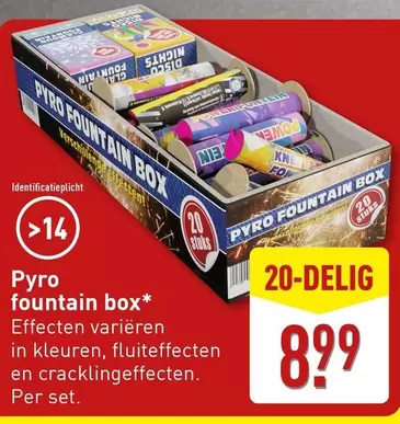 Pyro fountain box
