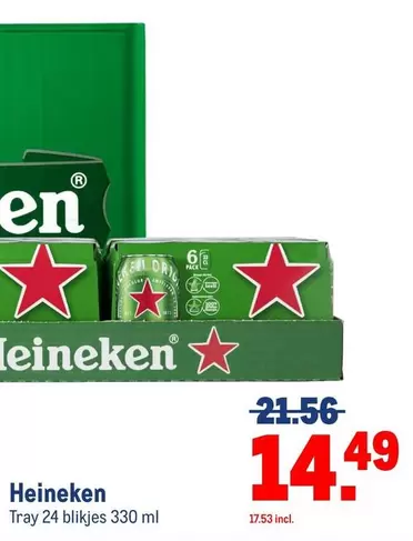 Heineken - Tray 24 blikjes