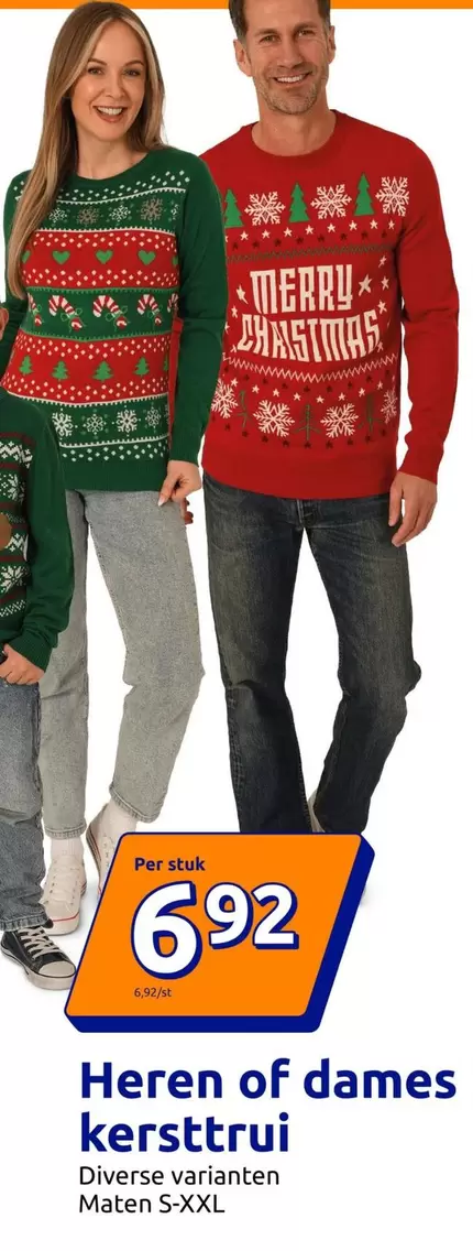 Heren of dames kersttrui