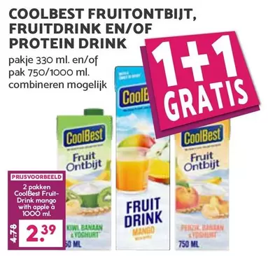 Apple - FRUITONTBIJT, FRUITDRINK EN/OF PROTEIN DRINK
