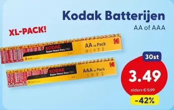 Kodak - Batterijen AA of AAA