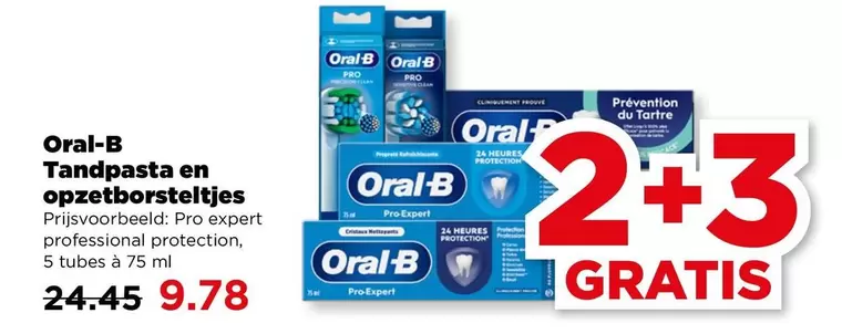 Oral-B - Tandpasta en opzetborsteltjes