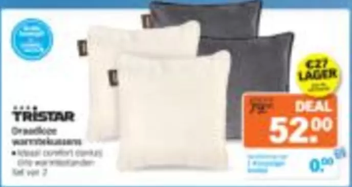 Draadloze warmtekussens