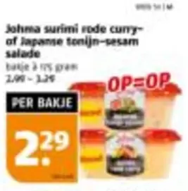 surimi rode cuny of Japanse tonijn-sesam salade