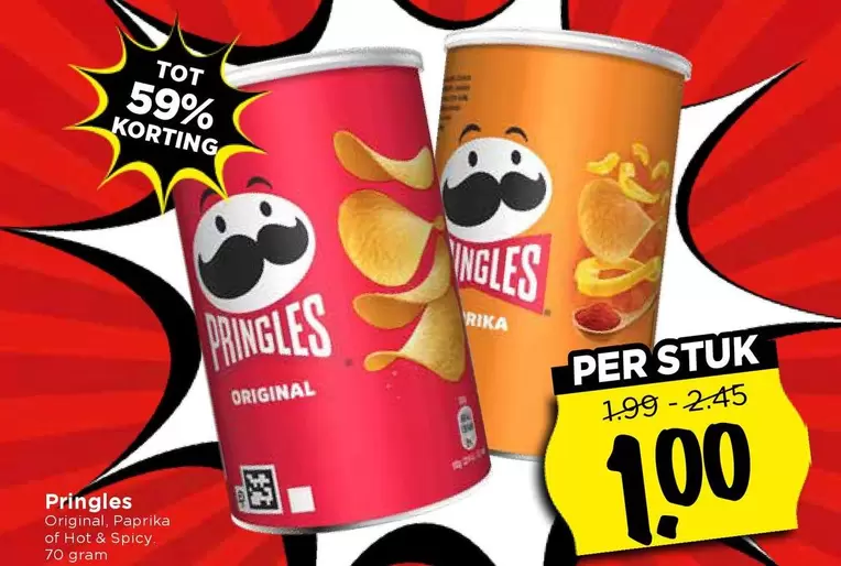 Pringles - Original Paprika of Hot & Spicy