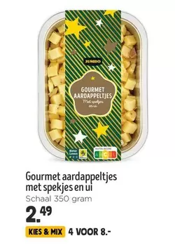 Jumbo - Gourmet aardappeltjes met spekjes en ui